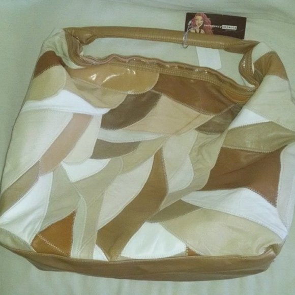 Vintage Rare Patchwork leather large handbag - Picture 4 of 13